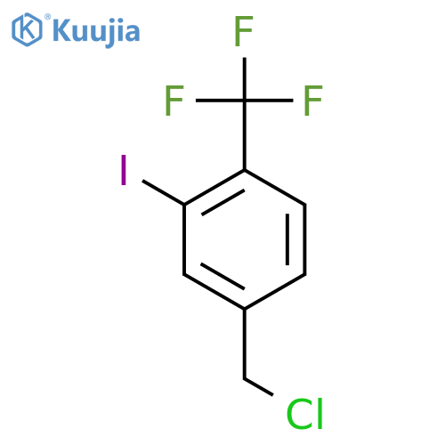 3-Iodo-4-(trifluoromethyl)benzyl chloride structure