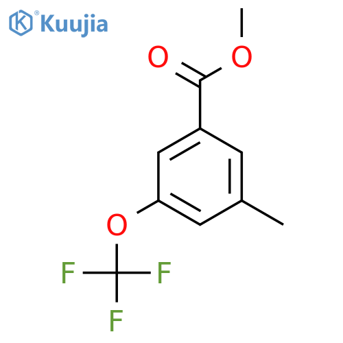 Methyl 3-methyl-5-(trifluoromethoxy)benzoate structure