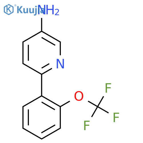 3-Pyridinamine, 6-[2-(trifluoromethoxy)phenyl]- structure