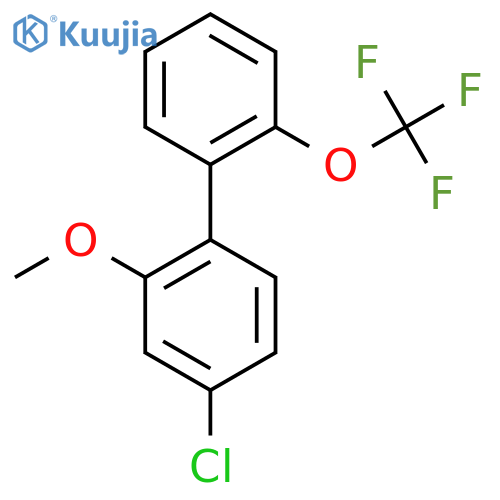 4-Chloro-2-methoxy-2'-(trifluoromethoxy)biphenyl structure