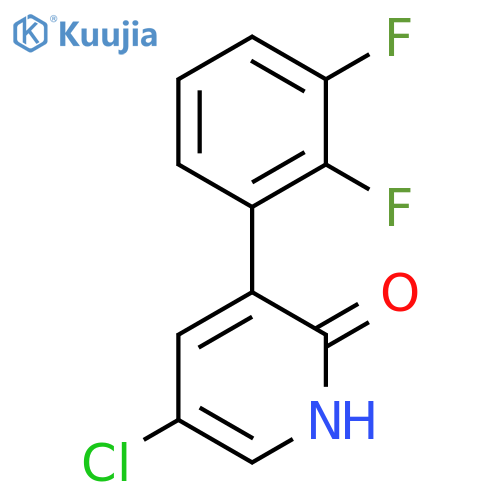 5-Chloro-3-(2,3-difluorophenyl)-2-hydroxypyridine structure
