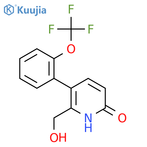 6-Hydroxy-3-(2-(trifluoromethoxy)phenyl)pyridine-2-methanol structure