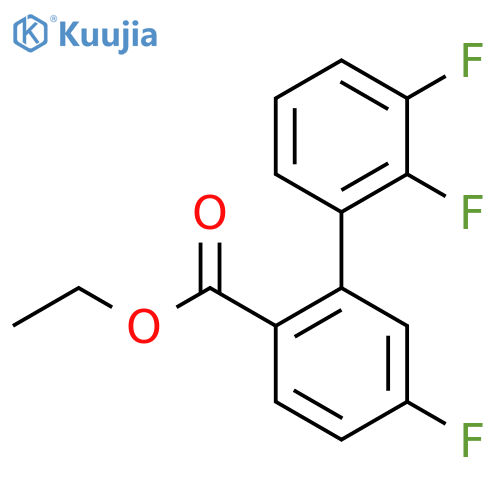 Ethyl 5,2',3'-trifluorobiphenyl-2-carboxylate structure