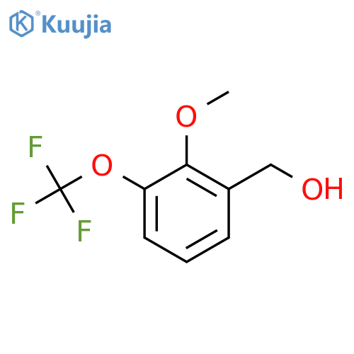 2-Methoxy-3-(trifluoromethoxy)benzyl alcohol structure