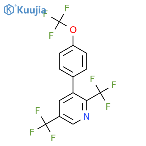 2,5-Bis(trifluoromethyl)-3-(4-(trifluoromethoxy)phenyl)pyridine structure