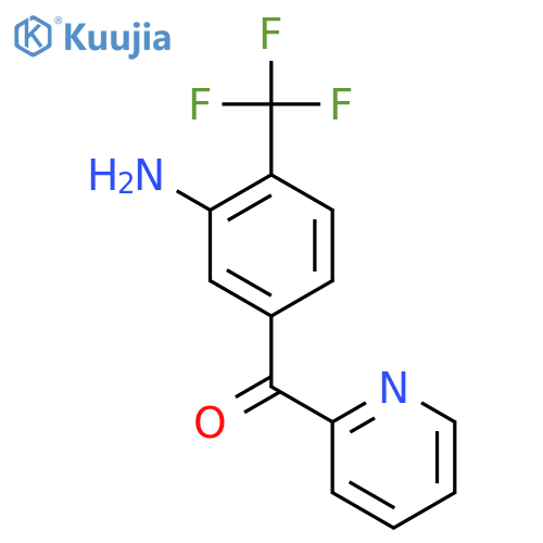 2-(3-Amino-4-(trifluoromethyl)benzoyl)pyridine structure