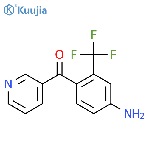 3-(4-Amino-2-(trifluoromethyl)benzoyl)pyridine structure