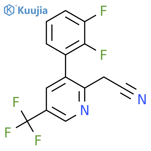 3-(2,3-Difluorophenyl)-5-(trifluoromethyl)pyridine-2-acetonitrile structure