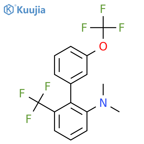 Dimethyl-(3'-(trifluoromethoxy)-6-(trifluoromethyl)biphenyl-2-yl)-amine structure