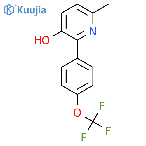 3-Hydroxy-6-methyl-2-(4-(trifluoromethoxy)phenyl)pyridine structure