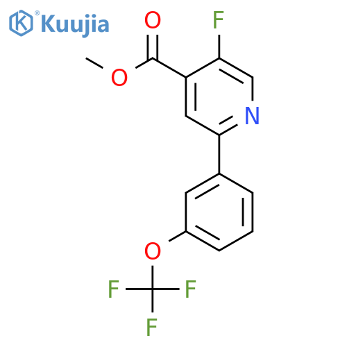Methyl 5-fluoro-2-(3-(trifluoromethoxy)phenyl)isonicotinate structure