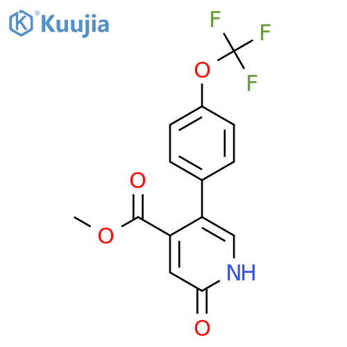 Methyl 2-hydroxy-5-(4-(trifluoromethoxy)phenyl)isonicotinate structure