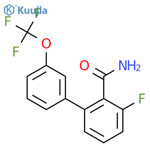 3-Fluoro-3'-(trifluoromethoxy)biphenyl-2-carboxylic acid amide structure