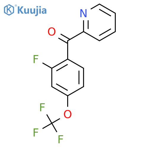2-(2-Fluoro-4-(trifluoromethoxy)benzoyl)pyridine structure