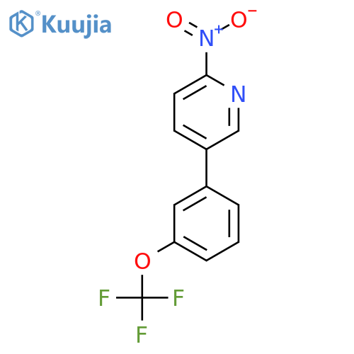 2-Nitro-5-(3-(trifluoromethoxy)phenyl)pyridine structure