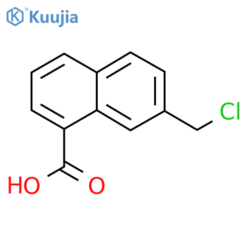 2-(Chloromethyl)naphthalene-8-carboxylic acid structure