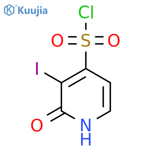 3-Iodo-2-hydroxypyridine-4-sulfonyl chloride structure