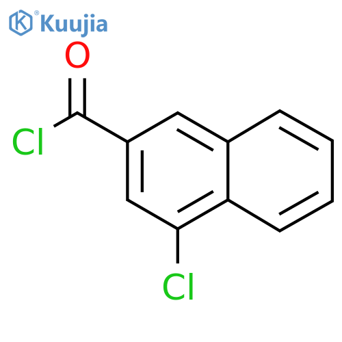 4-Chloronaphthalene-2-carbonyl chloride structure