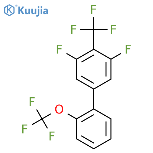 3,5-Difluoro-2'-(trifluoromethoxy)-4-(trifluoromethyl)biphenyl structure