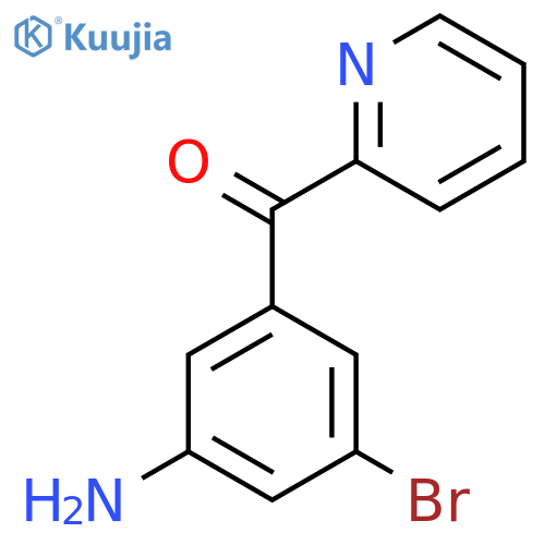 2-(3-Amino-5-bromobenzoyl)pyridine structure