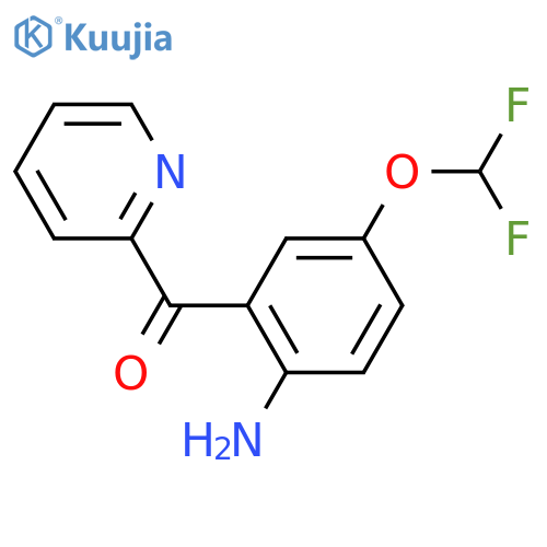 2-(2-Amino-5-(difluoromethoxy)benzoyl)pyridine structure