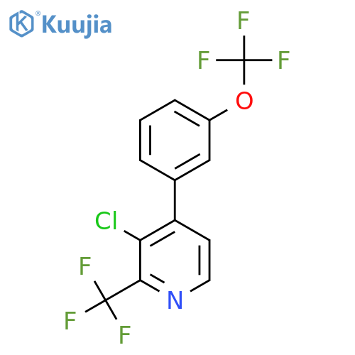 3-Chloro-4-(3-(trifluoromethoxy)phenyl)-2-(trifluoromethyl)pyridine structure