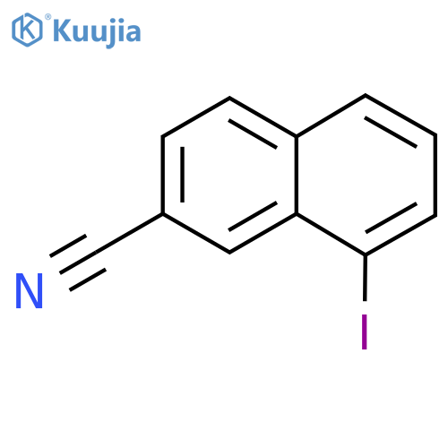 2-Cyano-8-iodonaphthalene structure
