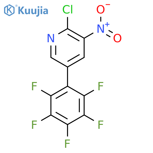 2-Chloro-3-nitro-5-(perfluorophenyl)pyridine structure