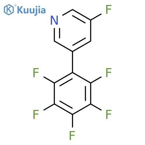 3-Fluoro-5-(perfluorophenyl)pyridine structure