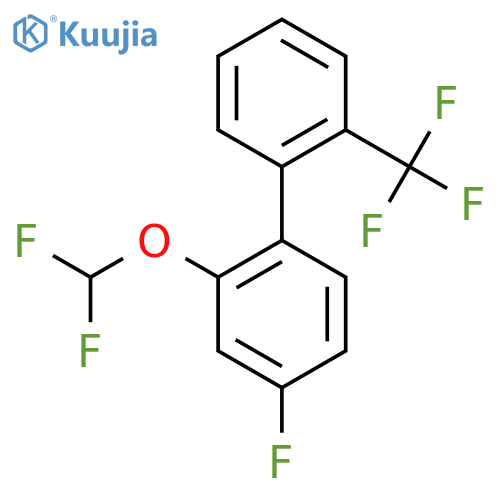 2-(Difluoromethoxy)-4-fluoro-2'-(trifluoromethyl)biphenyl structure