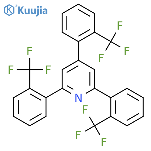2,4,6-Tris(2-(trifluoromethyl)phenyl)pyridine structure