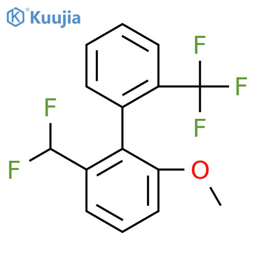 6-(Difluoromethyl)-2-methoxy-2'-(trifluoromethyl)biphenyl structure