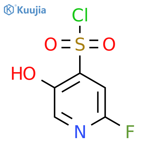2-Fluoro-5-hydroxypyridine-4-sulfonyl chloride structure