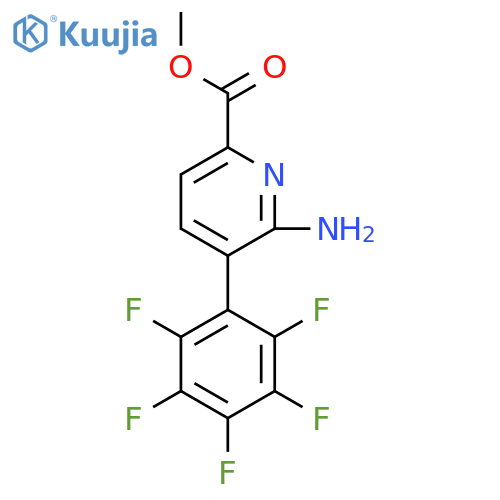 Methyl 6-amino-5-(perfluorophenyl)picolinate structure