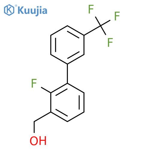 2-Fluoro-3'-(trifluoromethyl)biphenyl-3-methanol structure