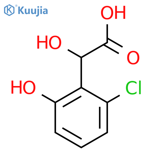 2-(2-chloro-6-hydroxyphenyl)-2-hydroxyacetic acid structure
