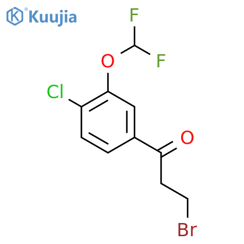 3-Bromo-4'-chloro-3'-(difluoromethoxy)propiophenone structure