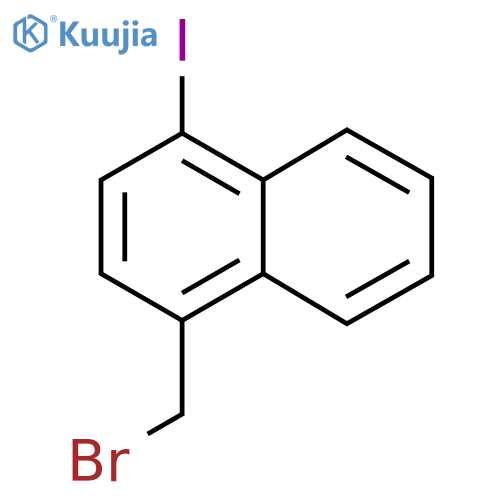 1-(Bromomethyl)-4-iodonaphthalene structure