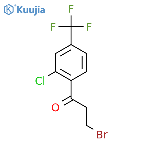 3-Bromo-2'-chloro-4'-(trifluoromethyl)propiophenone structure