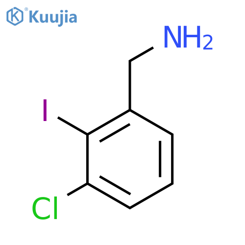 3-Chloro-2-iodobenzylamine structure