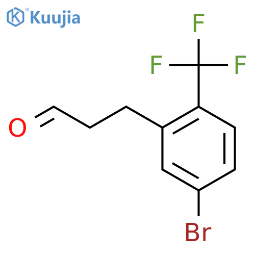 3-(5'-Bromo-2'-(trifluoromethyl)phenyl)propionaldehyde structure