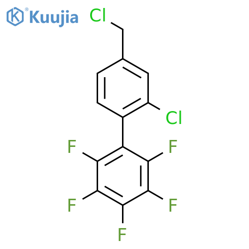 2'-Chloro-4'-chloromethyl-2,3,4,5,6-pentafluorobiphenyl structure