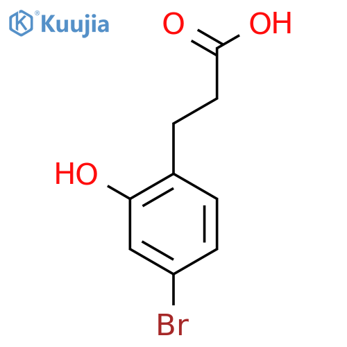 3-(4-Bromo-2-hydroxyphenyl)propanoic acid structure