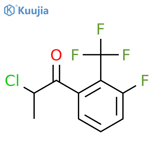 2-Chloro-3'-fluoro-2'-(trifluoromethyl)propiophenone structure