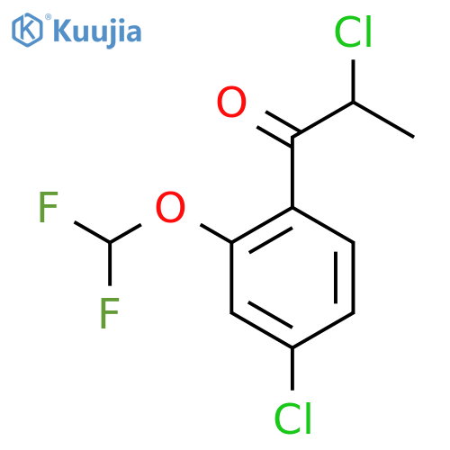 2,4'-Dichloro-2'-(difluoromethoxy)propiophenone structure