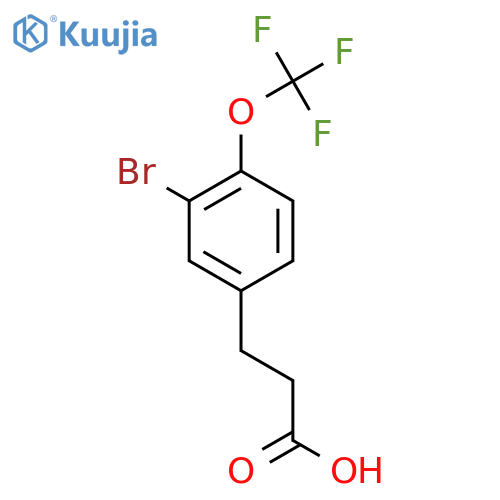 3-(3'-Bromo-4'-(trifluoromethoxy)phenyl)propionic acid structure