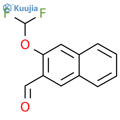 2-(Difluoromethoxy)naphthalene-3-carboxaldehyde structure