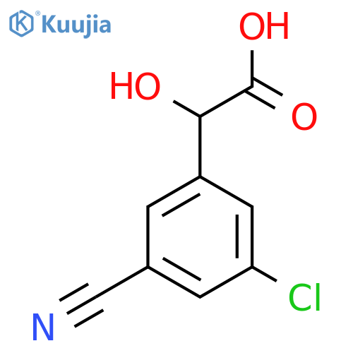 3-Chloro-5-cyanomandelic acid structure