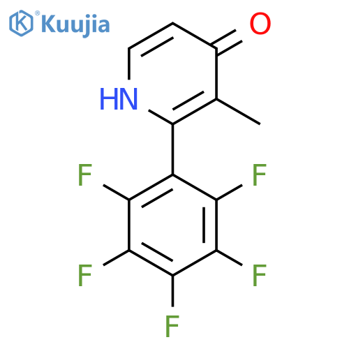 4-Hydroxy-3-methyl-2-(perfluorophenyl)pyridine structure