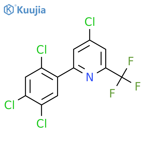 4-Chloro-2-(2,4,5-trichlorophenyl)-6-(trifluoromethyl)pyridine structure
